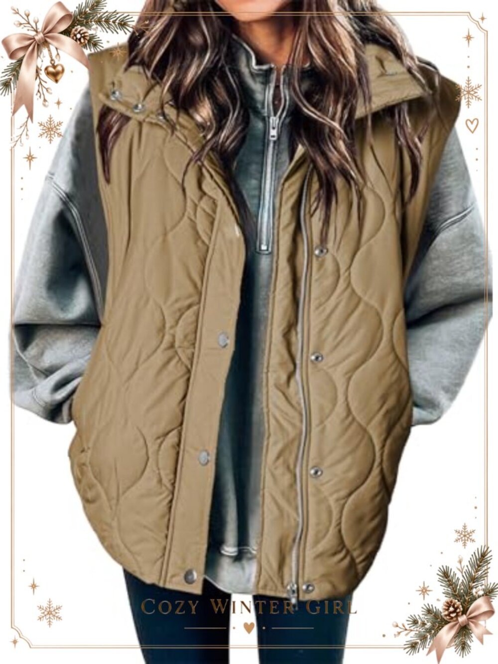 Sleeveless Quilted Puffer Vest Cropped Zip Up Warm Coat